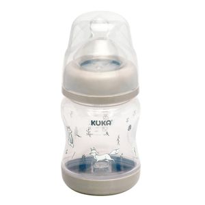 Mamadeira Kuka Elegance Plus 0 a 6 meses Cinza 150ml