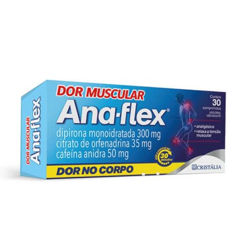 Ana-Flex Cristália 30 Comprimidos