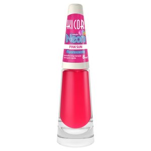 Esmalte Ki Cor Neon Pink Sun Flourescente 8ml