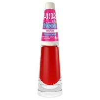 Esmalte Ki Cor Neon Red Sun Flourescente 8ml