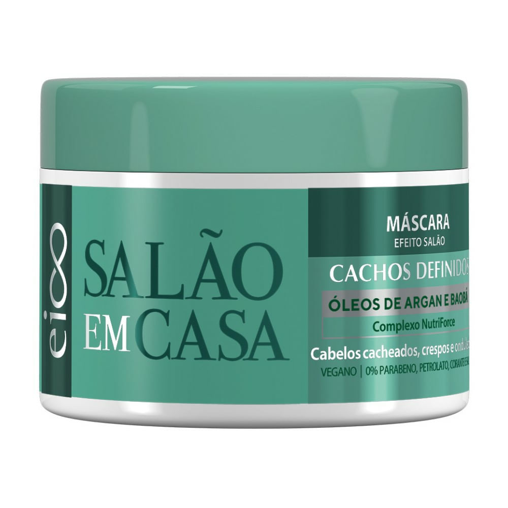 Máscara De Tratamento Eico Salão Em Casa Cachos Definidos 270g