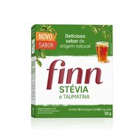 Adoçante Finn Stevia e Taumatina 50 Envelopes 30g