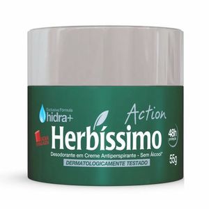Desodorante Em Creme Antitranspirante Herbíssimo Action 55g