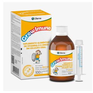 Suplemento Alimentar GrowImune Cifarma Sabor Abacaxi 100ml