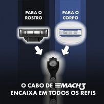 Carga Para Aparelho De Barbear Gillette Mach3 Carbono 2 Unidades