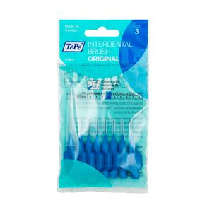 Escova Interdental Brush TePe Original 0,6mm Azul 8 Unidades