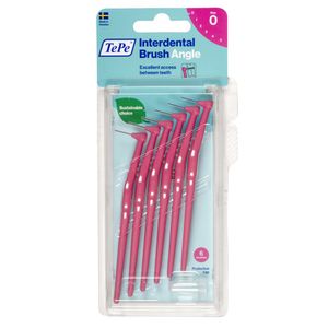 Escova Interdental TePe Angle 0,4mm Rosa 6 Unidades