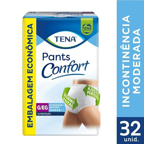 Roupa Íntima Tena Pants Confort G/Eg 32 Unidades