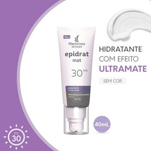 Hidratante Facial Epidrat Mate Sem Cor FPS-30 40ml