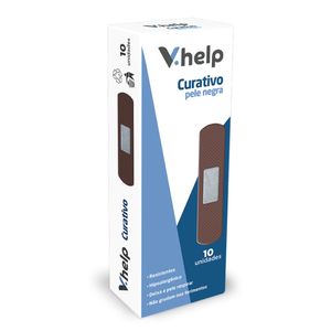 Curativo Pele Negra V.Help Hipoalergênico 10 Unidades