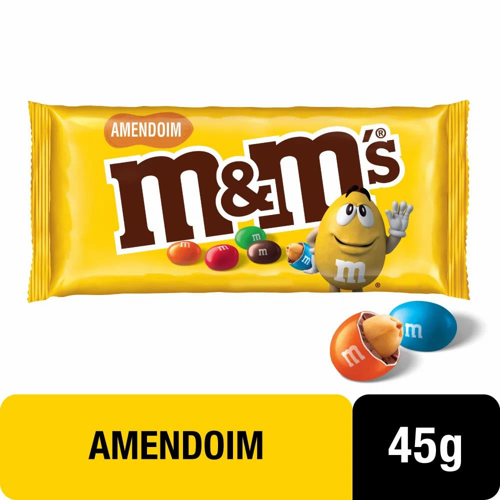 Confeitos De Chocolate M&M's Amendoim 45g