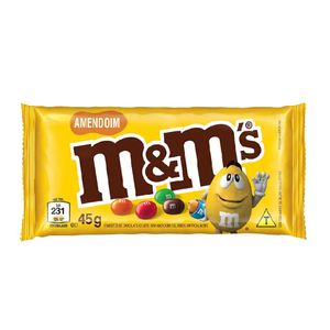 Confeitos De Chocolate M&M's Amendoim 45g