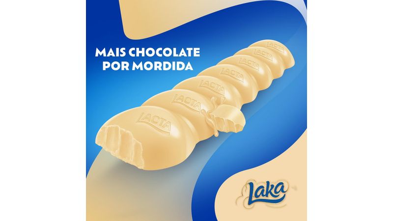 Chocolate Ao Leite Lacta 34g contendo 12 unidades