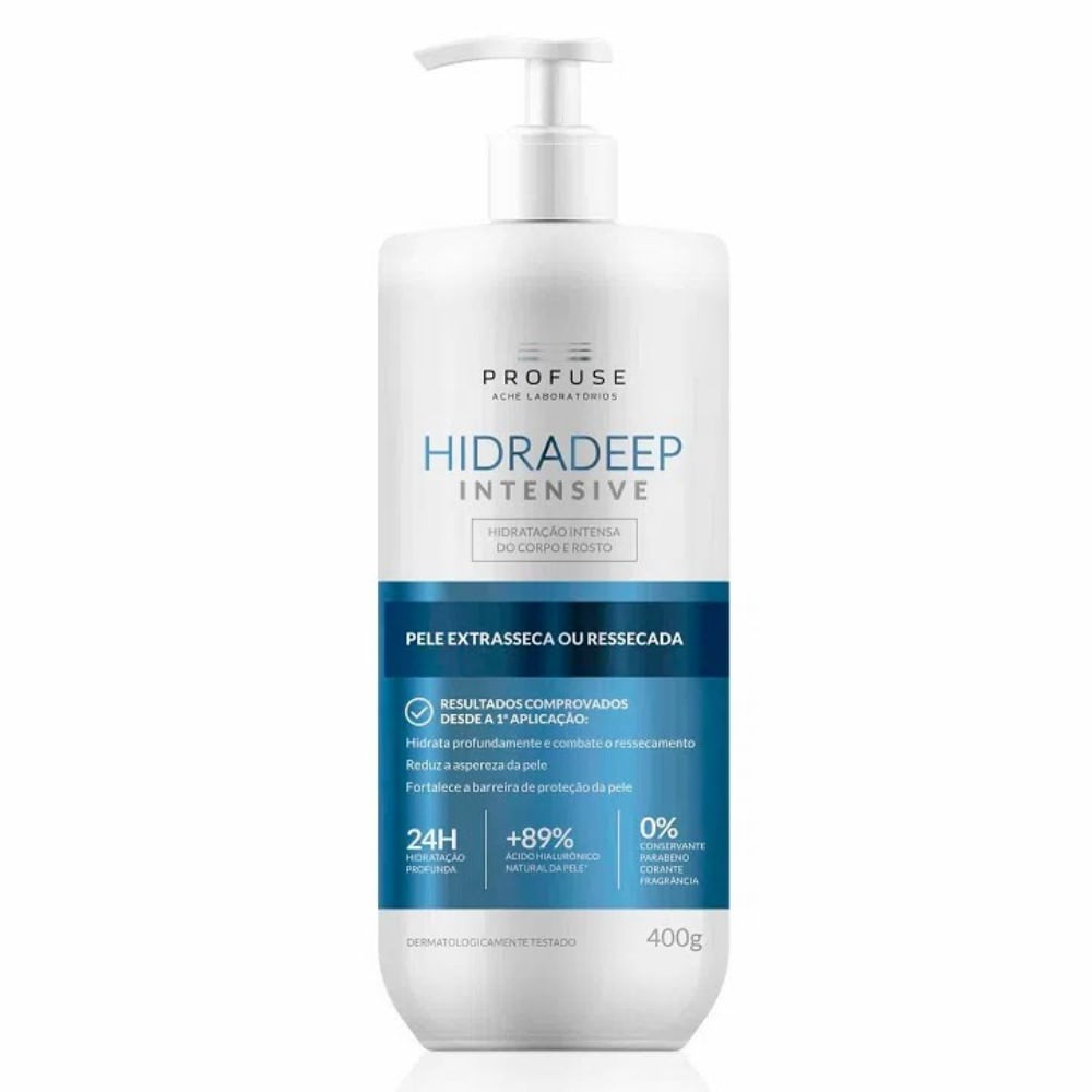 Hidratante Corporal Profuse Hidradeep Intensive Pele Extrasseca ou Ressecada 400g