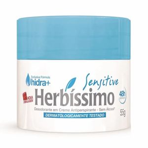 Desodorante Em Creme Antitranspirante Herbíssimo Sensitive 55g