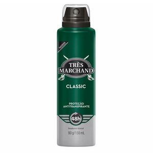 Desodorante Antitranspirante Aerosol Très Marchand Classic 150ml