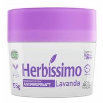 Desodorante Em Creme Antitranspirante Herbíssimo Lavanda 55g