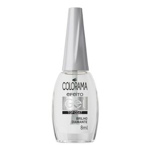 Esmalte Colorama Top Coat Efeito Gel Brilho Diamante 8ml