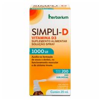 Suplemento Alimentar Simpli D 1000UI  20ml