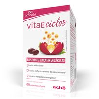 Suplemento Alimentar Achevita Vita E Ciclos 60 Cápsulas