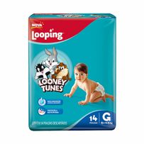 Fralda Looping Looney Tunes G 14 unidades