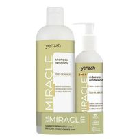 Kit Yenzah Miracle Óleo De Abacate Shampoo Renovador 500ml + Máscara Condicionante 250ml