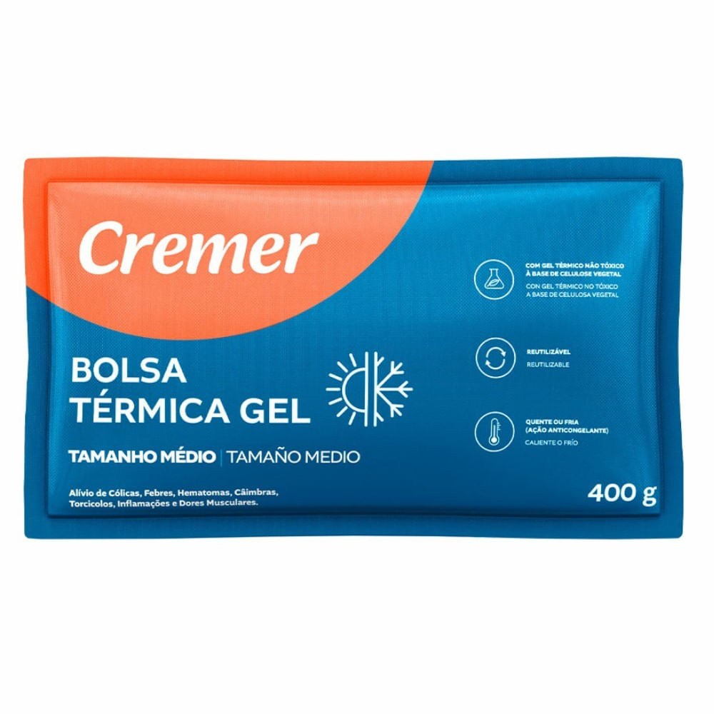 Bolsa Térmica Gel Creme Médio 400g