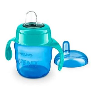 Copo De Transição Philips Avent Easy Sip Bico De Silicone 6m+ Azul Scf551/05 - 200ml