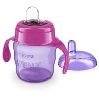 Copo de Transição Philips Avent Easy Sip Bico De Silicone 6m+ Rosa SCF551/03 - 200ml
