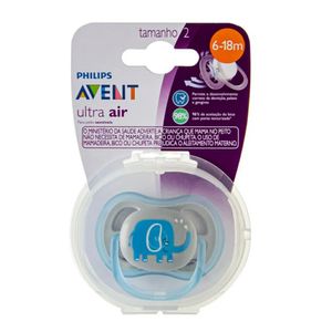 Chupeta Philips Avent Ultra Air 6-18 Meses Elefante Scf086/78 - 1 Unidade