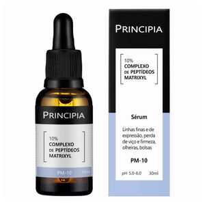 Sérum Facial Principia PM-10 - 10% Complexo De Peptídeos Matrixyl Tratamento Anti Rugas E Flacidez 30ml