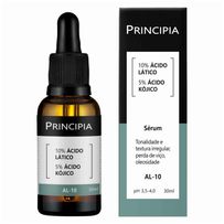 Sérum Facial Principia AL-10 - 10% Ácido Lático Kójico Clareador Anti Melasma 30ml