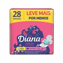 Absorvente Externo Diana Suave Com Abas 28 Unidades