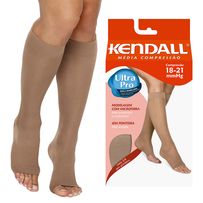 Meia 3/4 Kendall Feminina Sem Ponteira Média Compressão Cor Mel Médio 18-21mmHg 1871 - 1 Par