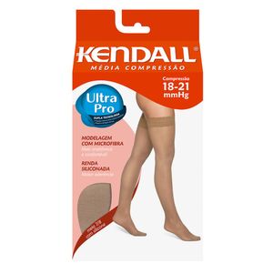 Meia 7/8 Kendall Feminina Média Compressão Com Silicone Cor Mel G 18-21mmHg 1612 - 1 Par