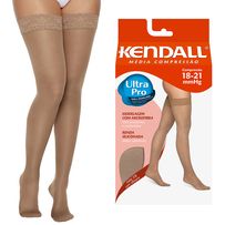 Meia 7/8 Kendall Feminina Média Compressão Com Silicone Cor Mel Médio 18-21mmHg 1612 - 1 Par