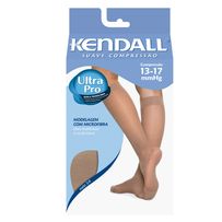Meia 3/4 Medicinal Kendall Feminina Curta Suave Compressão Cor Preta G 13-17mmHg 1 Par