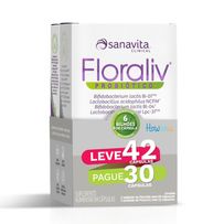 Suplemento Alimentar Sanavita Floraliv Probiótico 42 Cápsulas