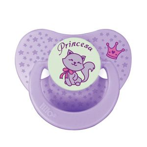 Kit Chupetas Dia e Noite Lillo Ort Silicone Menina + 6 Meses 2 Unidades