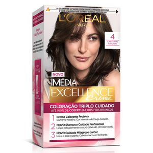 Tintura L’Oréal Paris Imedia Excellence 4 - Castanho Natural