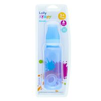 Mamadeira Lolly Nenny 3+ Meses Bico Silicone Azul 250ml