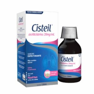 Cisteil 20mg/ml Geolab Xarope Pediátrico Frasco Com 120ml + Copo Dosador