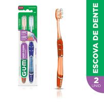Escova Dental Gum Deep Clean Technique Cores Sortidas 2 Unidades