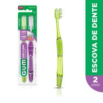 Escova Dental Gum Deep Clean Technique Cores Sortidas 2 Unidades