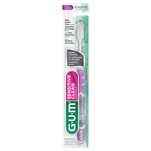 Escova Dental Gum Sensitive Clean Com Protetor Cores Sortidas 1 Unidade