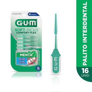 Palito Interdental Gum Soft-Picks Comfort Flex Menta 16 Unidades