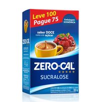 Adoçante em Pó Zero-Cal Sucralose 100 sachês com 600mg Cada