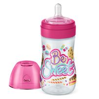 Mamadeira Lillo Evolution Be Sweet Silicone Bico Redondo 6+ Meses Menina 300ml