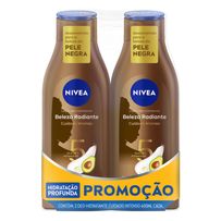 Loção Hidratante Corporal Nivea Beleza Radiante Cuidados Intenso 2 Unidades de 200ml Cada