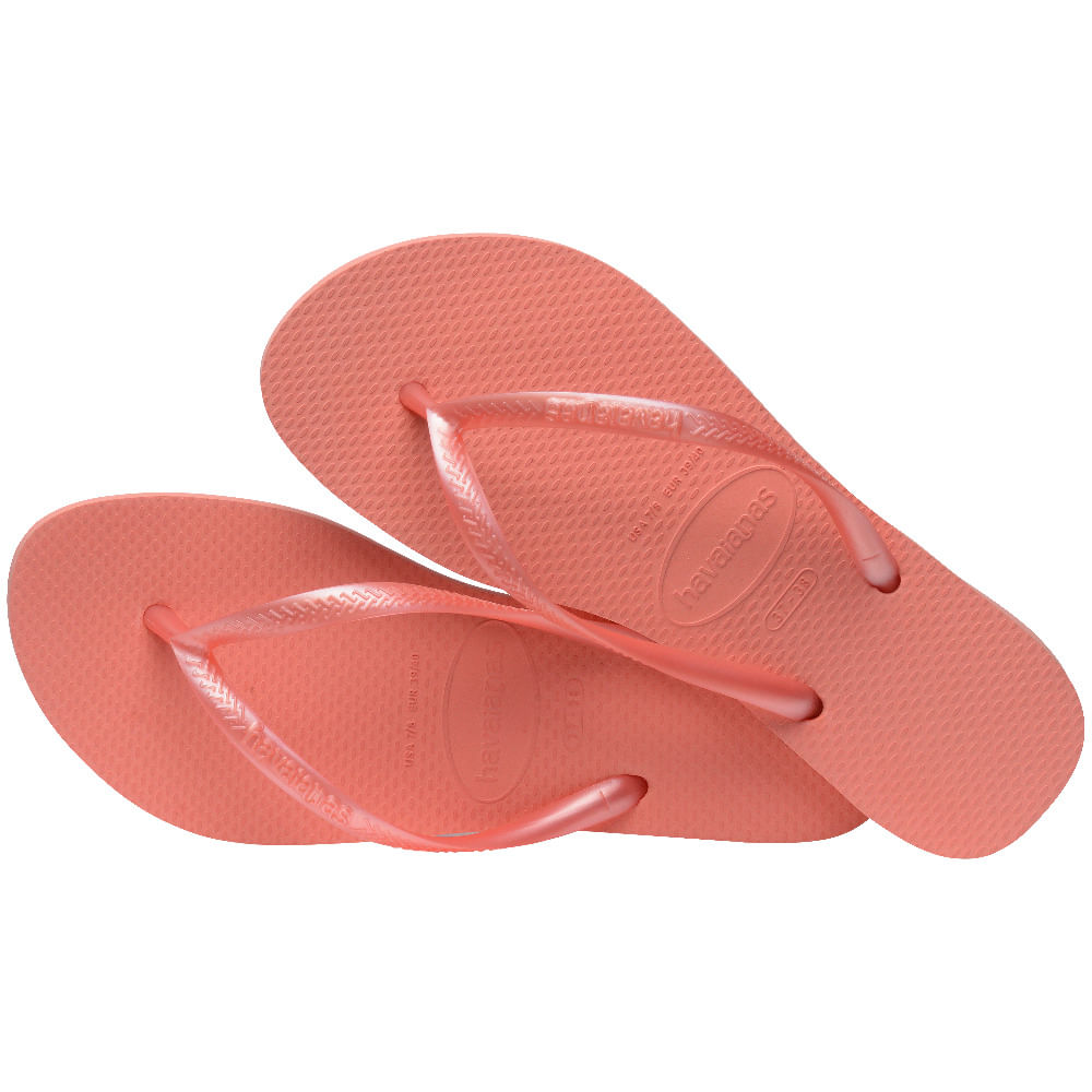 Sandálias Havaianas Slim, Rosa Peach